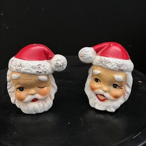 Vintage Santa Claus Salt and Pepper Shakers